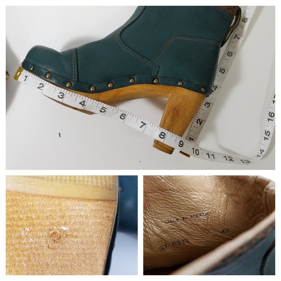 Sanita jade ankle bootie wood clog size 37 or 6 - Picture 7 of 8